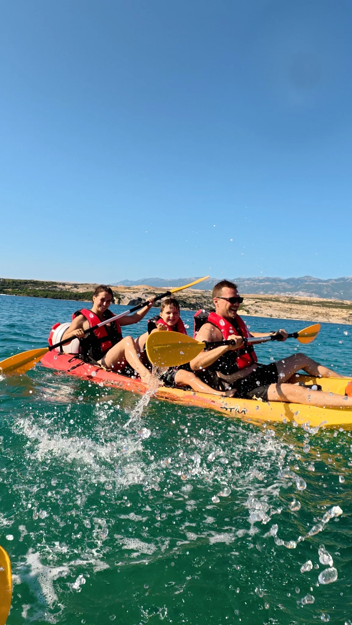 Guests enjoying Caska Kayak Experience